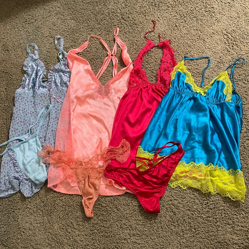Victoria’s Secret lingerie bundle - babydoll & thongs